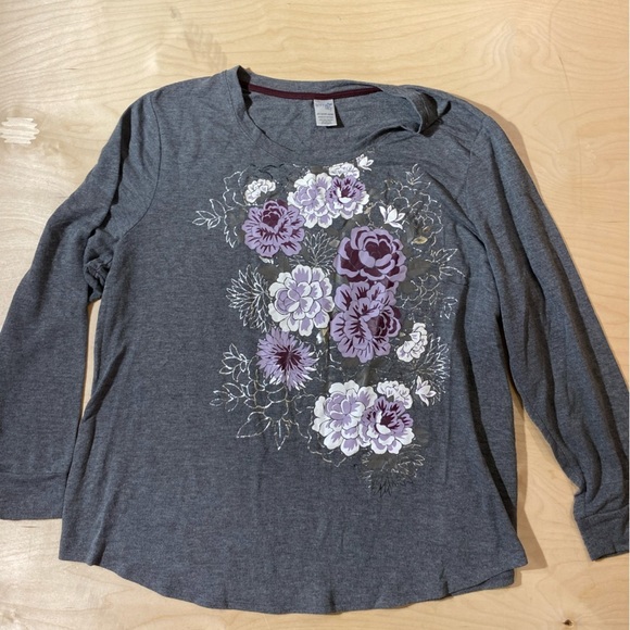 Terra & Sky Long Sleeve Blouse 2X (20W-22W) (IF) - Picture 2 of 10